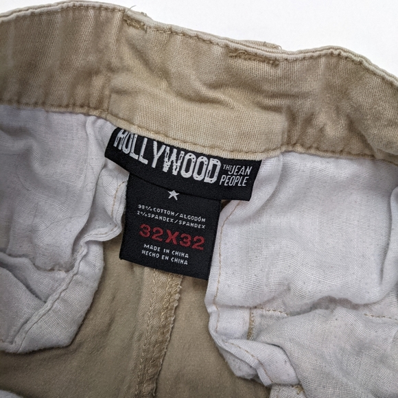 Hollywood the Jean People Men's Khaki Chino Pants Size 32x32 - Picture 7 of 9